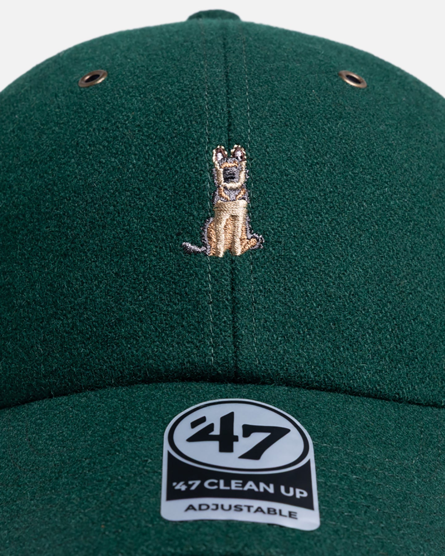 47 Brand German Shepard Wool 47 Clean Up Strapback Green