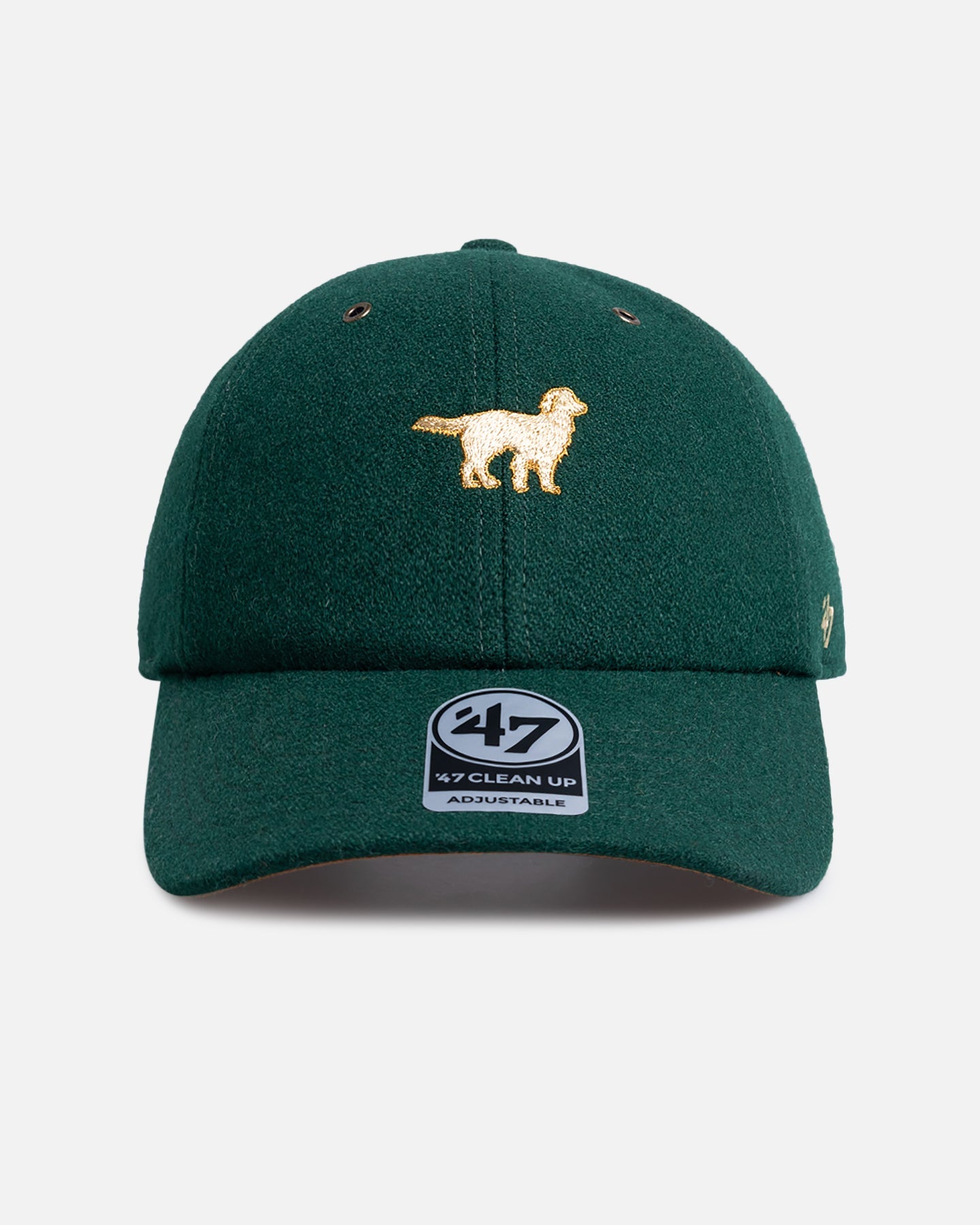 47 Brand Golden Retriever Wool 47 Clean Up Strapback Green