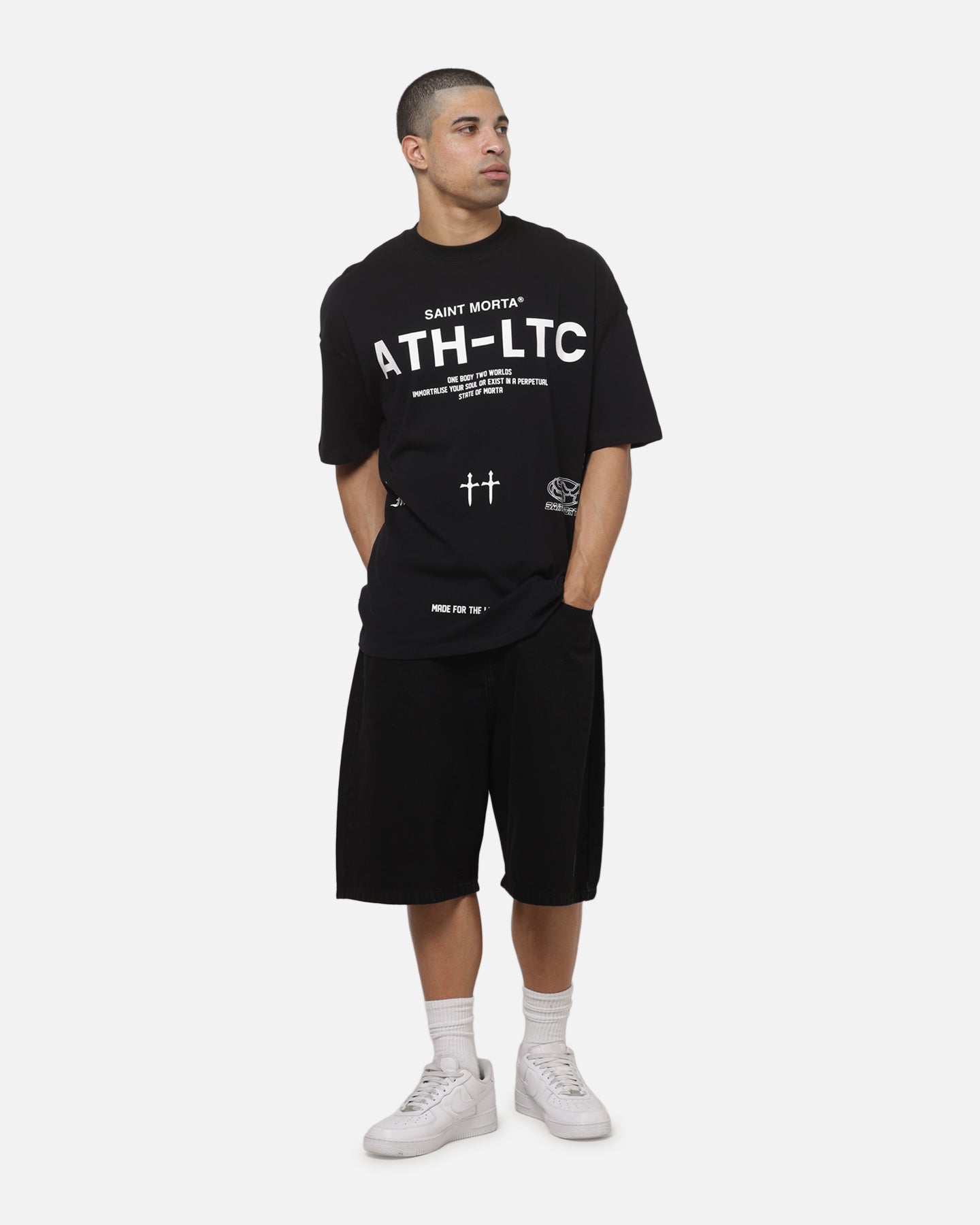 Saint Morta Athltc T-Shirt Black