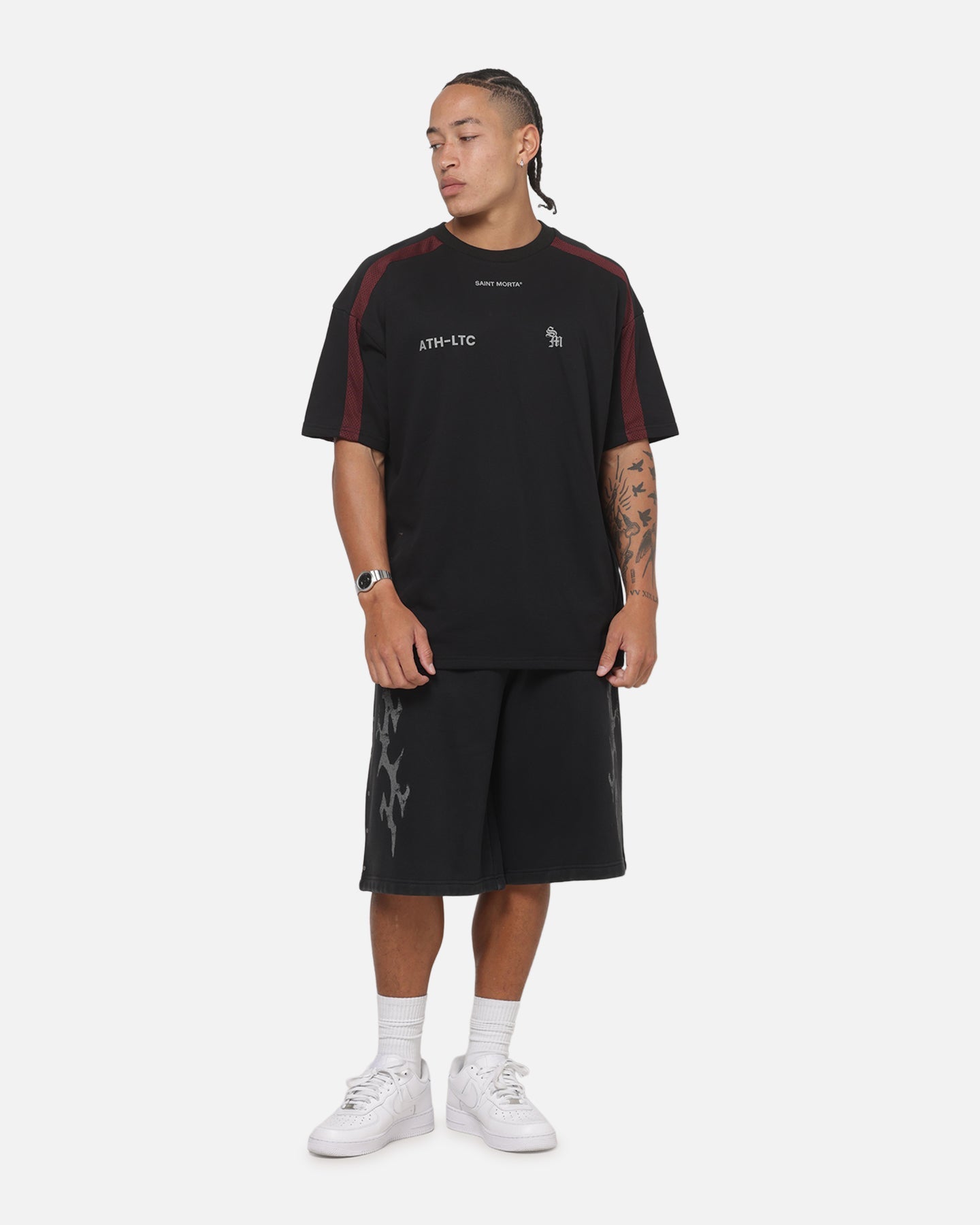 Saint Morta ATHLTC Recon T-Shirt Black/Port
