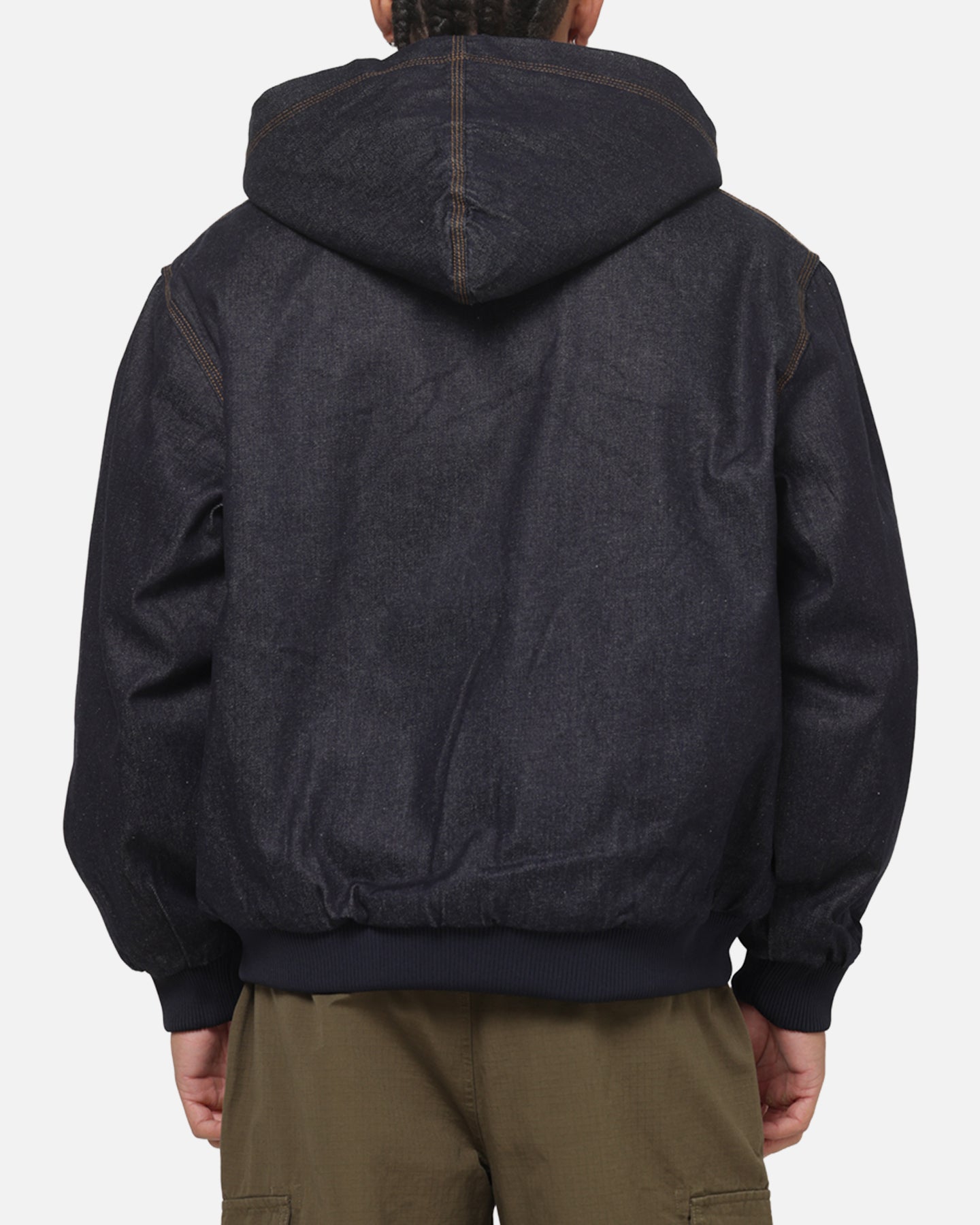Carre Sherpa Lined Hoodie Raw Indigo