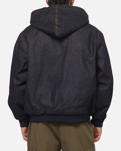 Carre Sherpa Lined Hoodie Raw Indigo