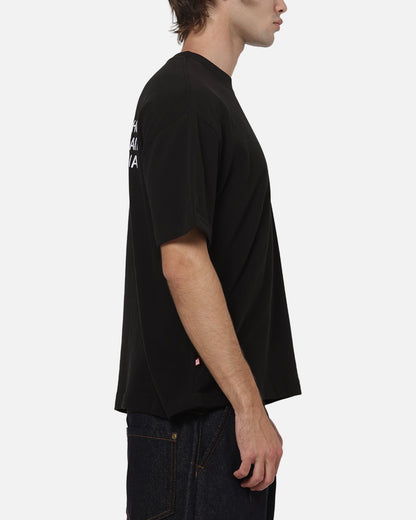 AVILA S Double Country Text Heavy Weight T-Shirt Black