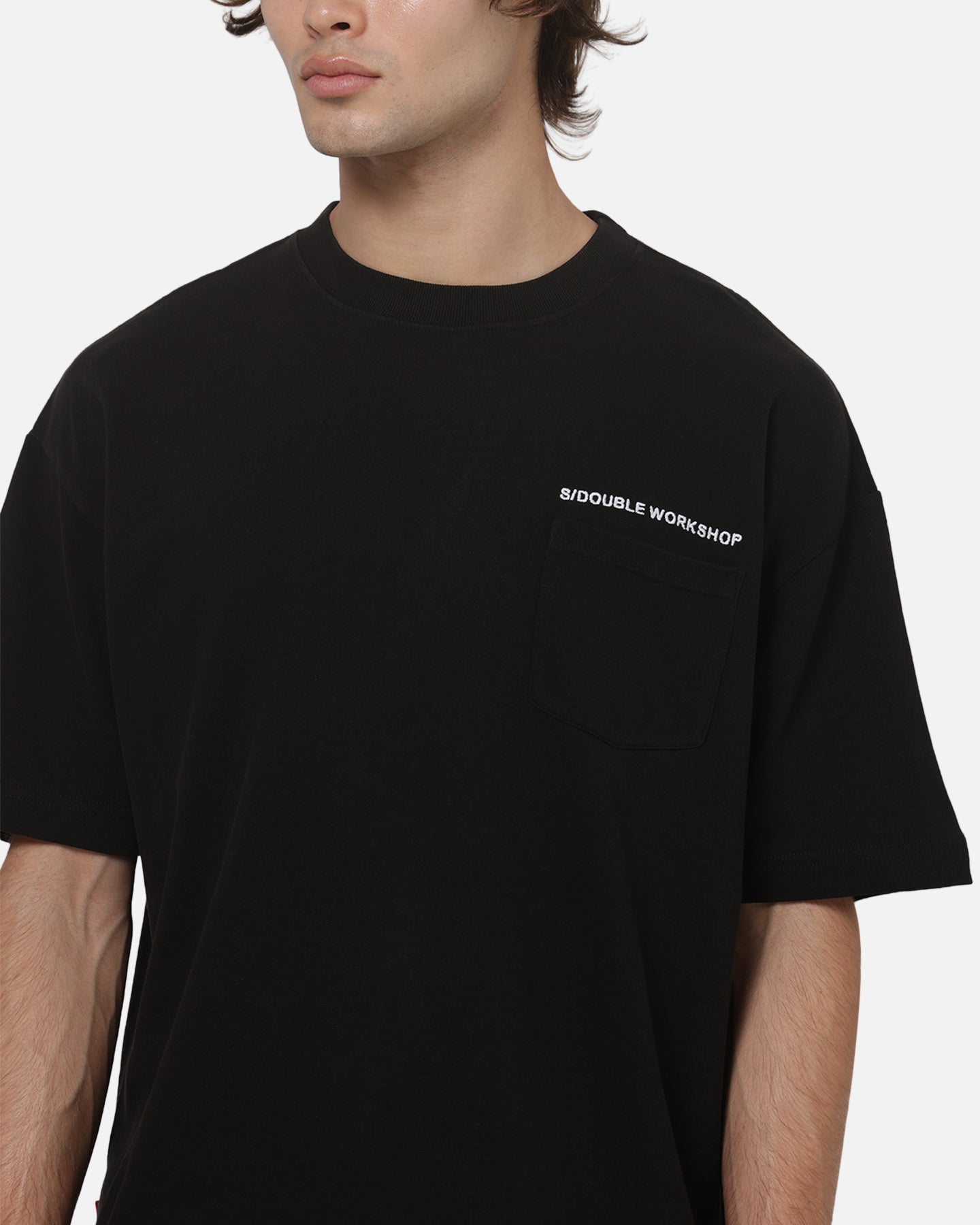 AVILA S Double Country Text Heavy Weight T-Shirt Black