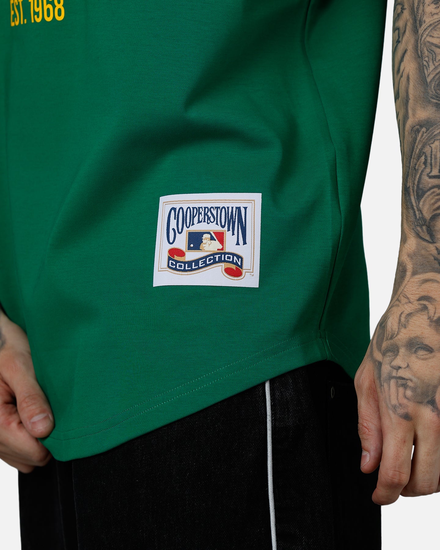 Pro Standard Oakland Athletics Double Knit Raglan T-Shirt Green