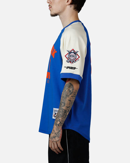 Pro Standard New York Mets Double Knit Raglan T-Shirt Blue
