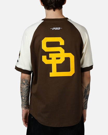 Pro Standard San Diego Padres Double Knit Raglan T-Shirt Brown
