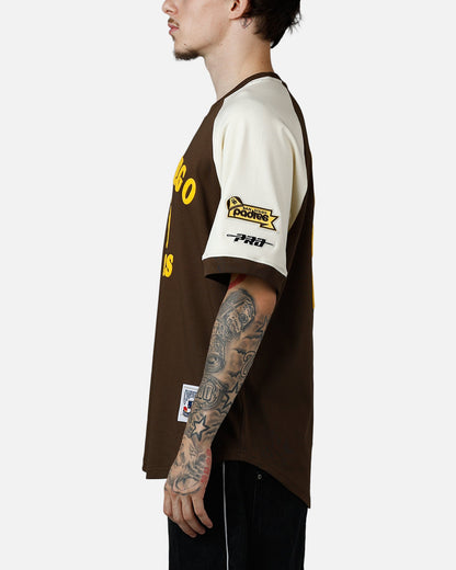 Pro Standard San Diego Padres Double Knit Raglan T-Shirt Brown