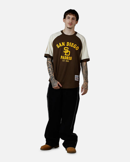 Pro Standard San Diego Padres Double Knit Raglan T-Shirt Brown