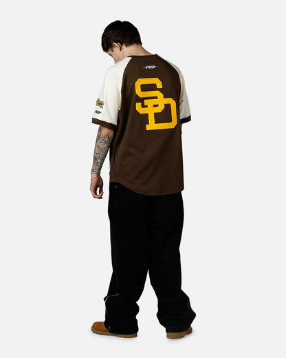 Pro Standard San Diego Padres Double Knit Raglan T-Shirt Brown