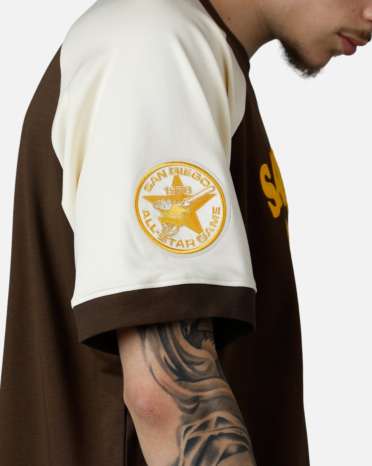 Pro Standard San Diego Padres Double Knit Raglan T-Shirt Brown