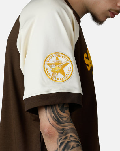 Pro Standard San Diego Padres Double Knit Raglan T-Shirt Brown