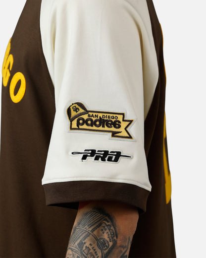 Pro Standard San Diego Padres Double Knit Raglan T-Shirt Brown