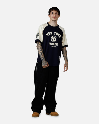 Pro Standard New York Yankees Double Knit Raglan T-Shirt Navy