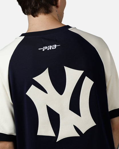 Pro Standard New York Yankees Double Knit Raglan T-Shirt Navy