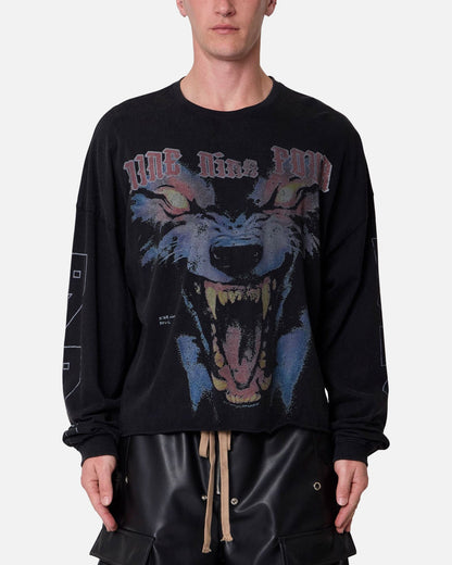 MNML 994 Wolf Long Sleeve T-Shirt Black