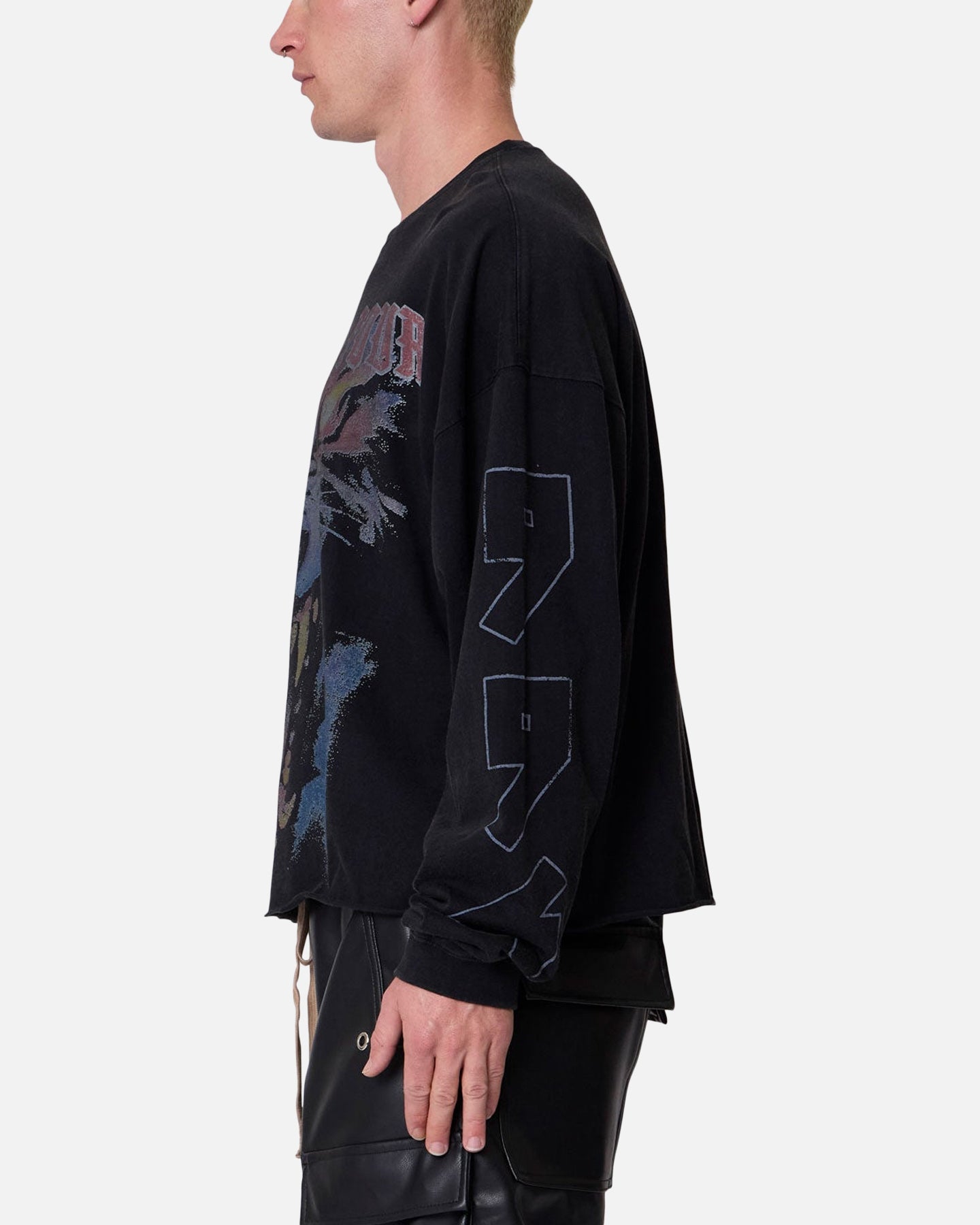 MNML 994 Wolf Long Sleeve T-Shirt Black