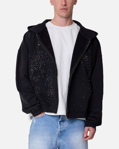 MNML Crystal Hoodie Washed Black