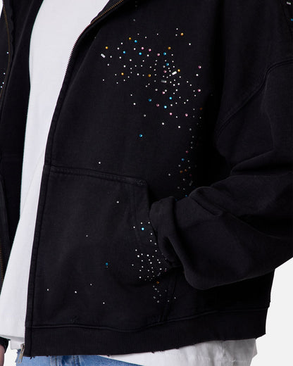 MNML Crystal Hoodie Washed Black