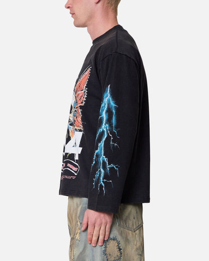 MNML Gem Skull Long Sleeve T-Shirt Black