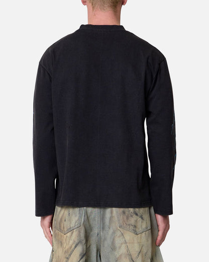 MNML Gem Skull Long Sleeve T-Shirt Black
