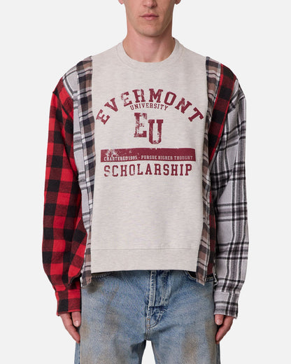 MNML Panelled Flannel Shirt Multi