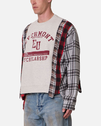 MNML Panelled Flannel Shirt Multi