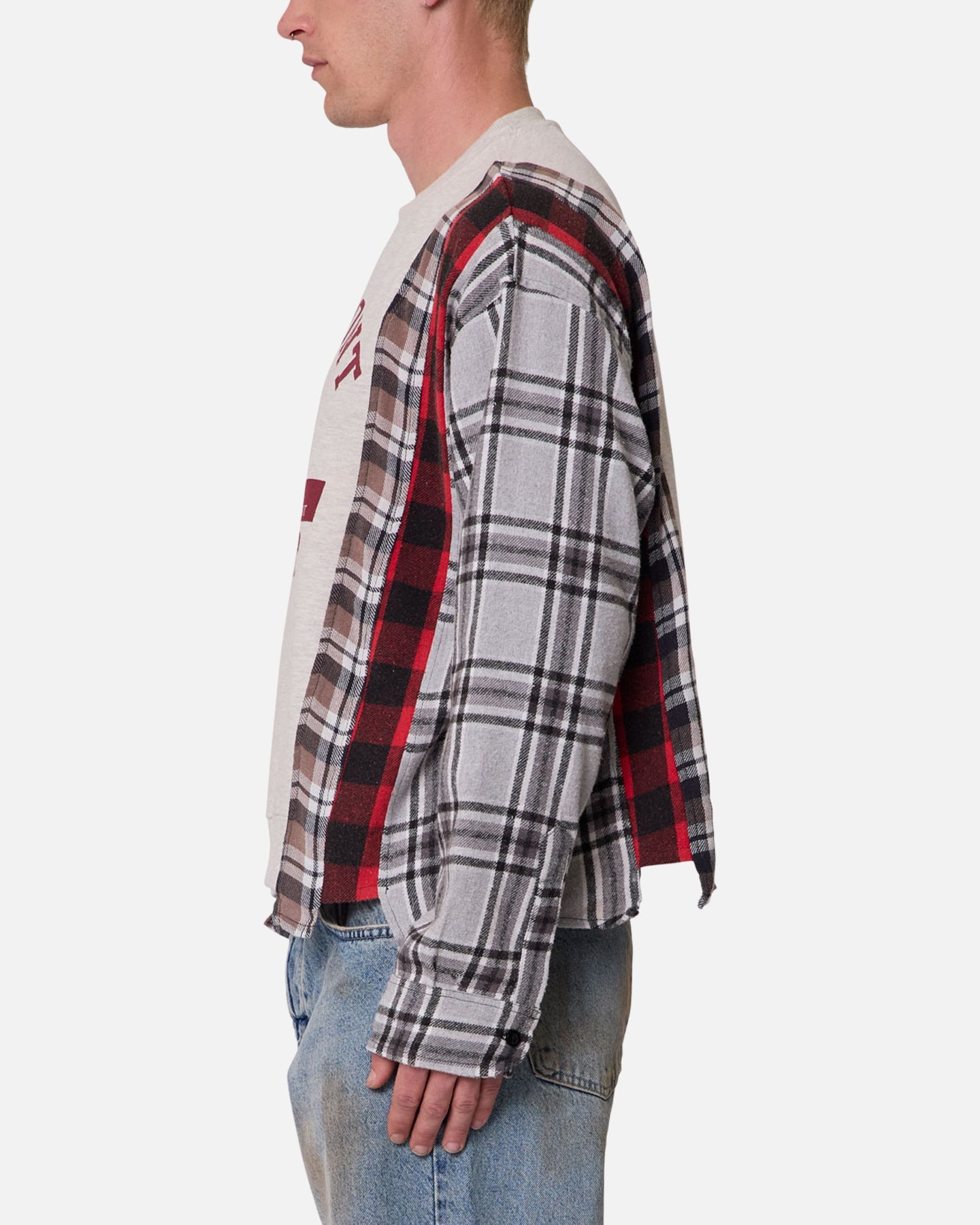 MNML Panelled Flannel Shirt Multi