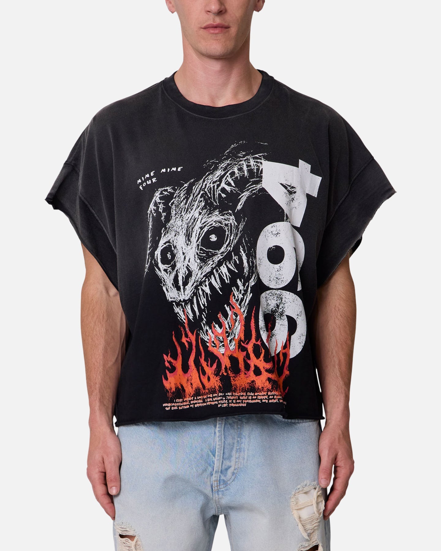 MNML Ritual Cut Off T-Shirt Black