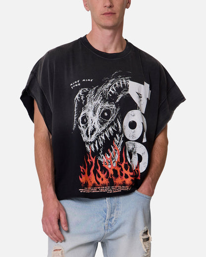 MNML Ritual Cut Off T-Shirt Black
