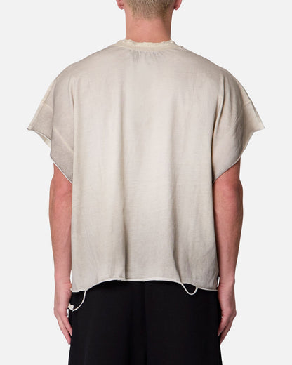 MNML Tattered Cut Off T-Shirt Off White