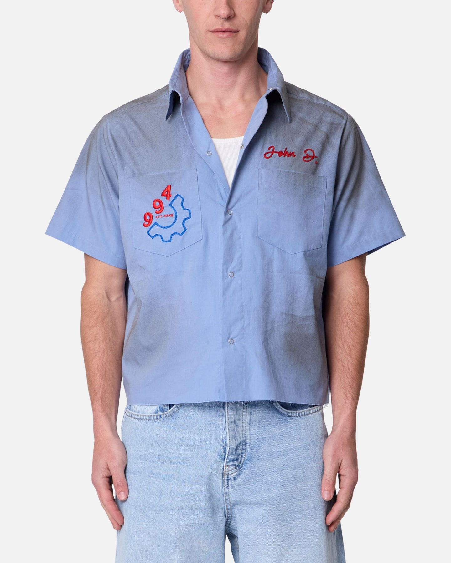 MNML Vintage Work Shirt Light Blue