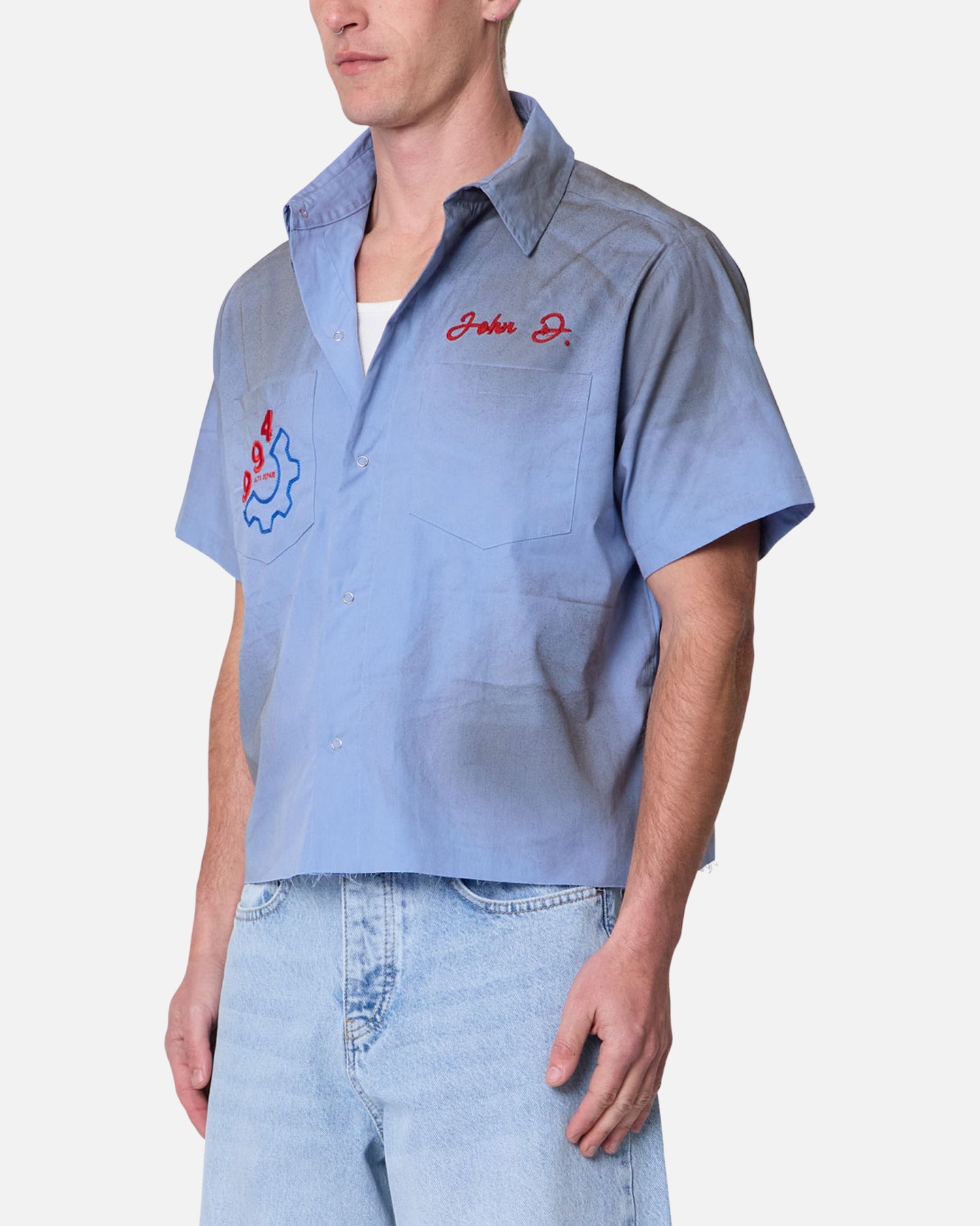 MNML Vintage Work Shirt Light Blue