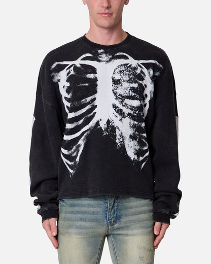 MNML X-Ray Thermal Long Sleeve T-Shirt Black