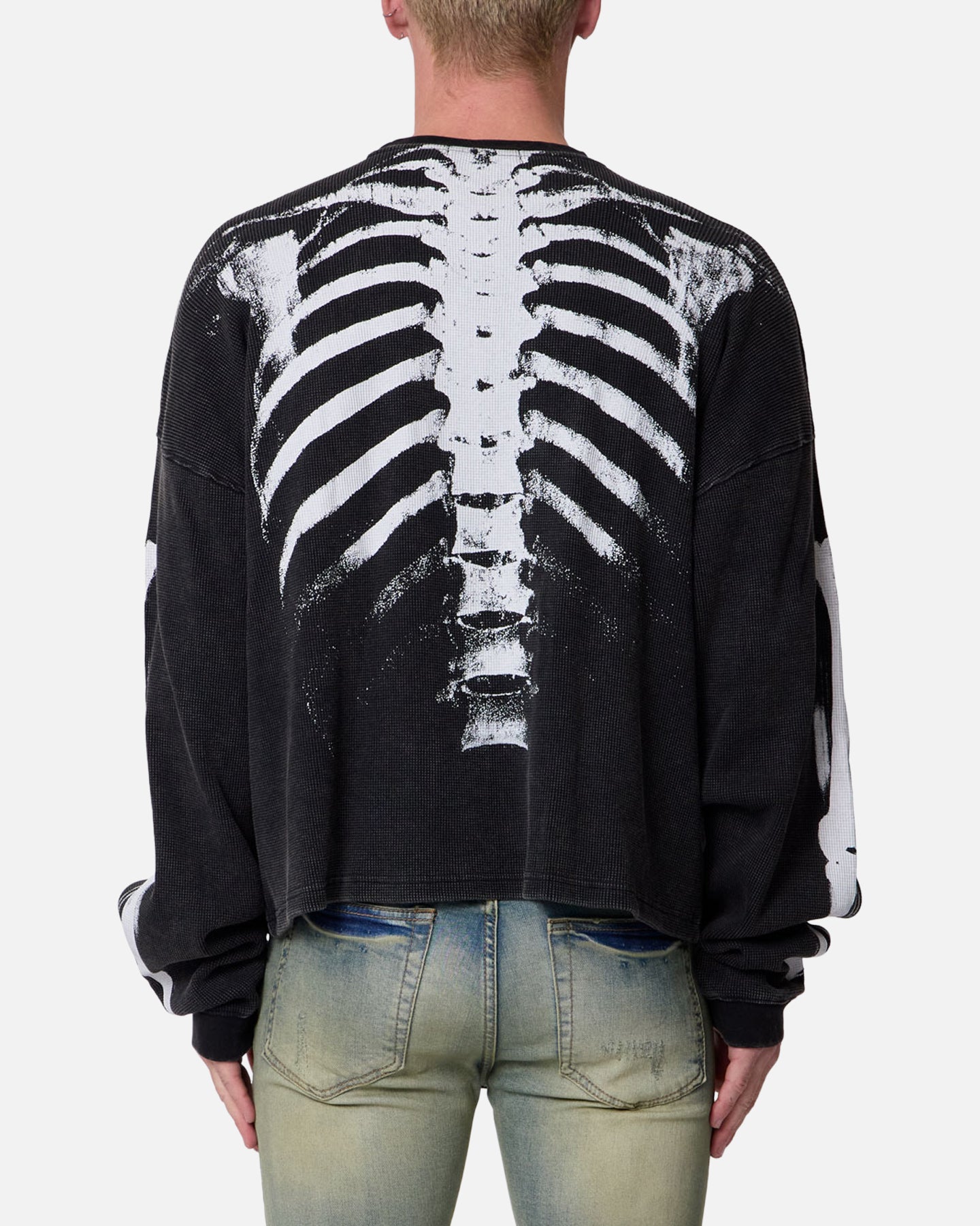 MNML X-Ray Thermal Long Sleeve T-Shirt Black