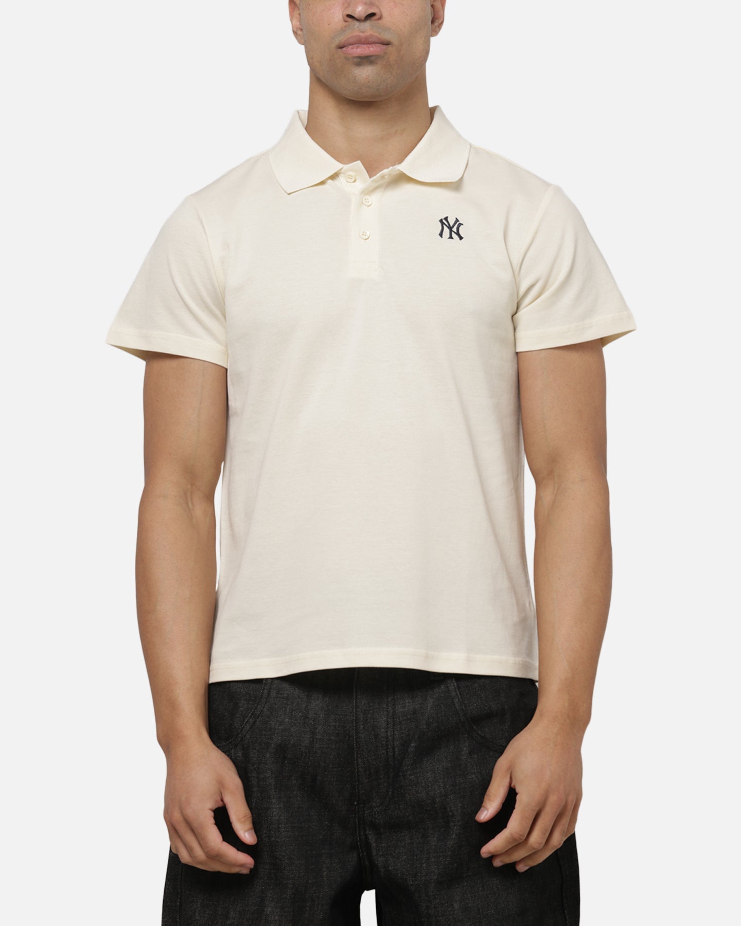 Majestic Athletic New York Yankees Baby Fit Polo T-Shirt Butter
