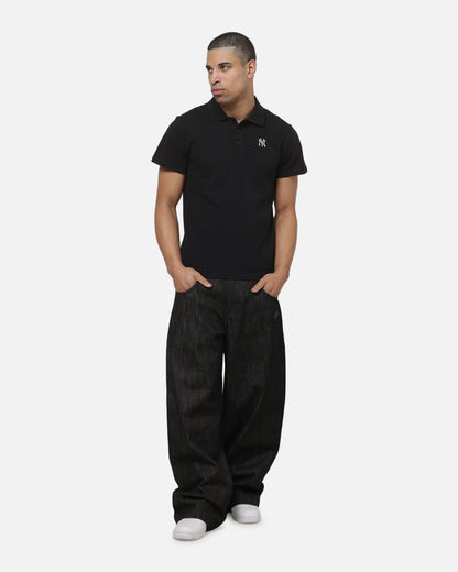 Majestic Athletic New York Yankees Baby Fit Polo T-Shirt Black