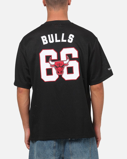 Mitchell & Ness Chicago Bulls Basketball Mesh T-Shirt Black