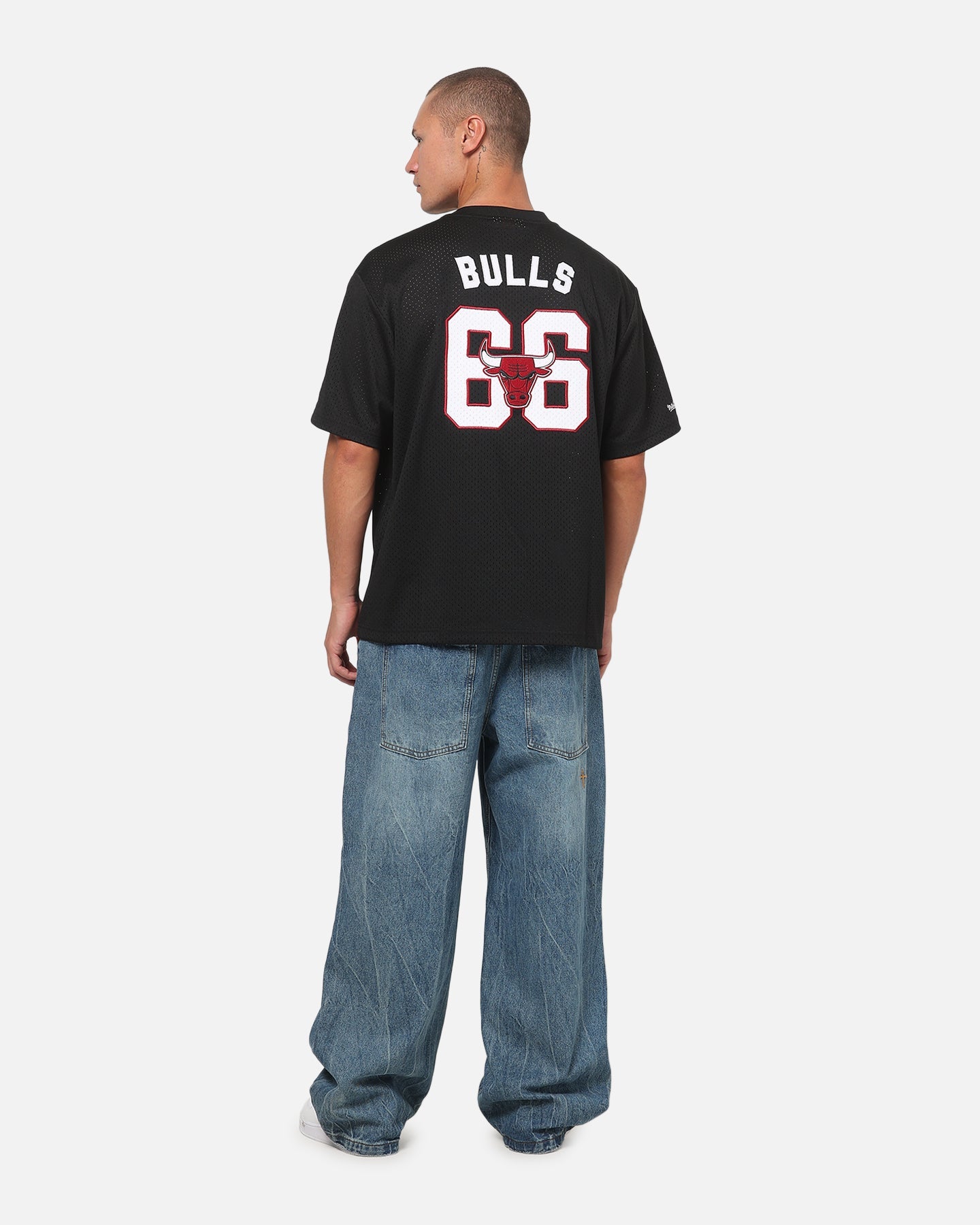 Mitchell & Ness Chicago Bulls Basketball Mesh T-Shirt Black