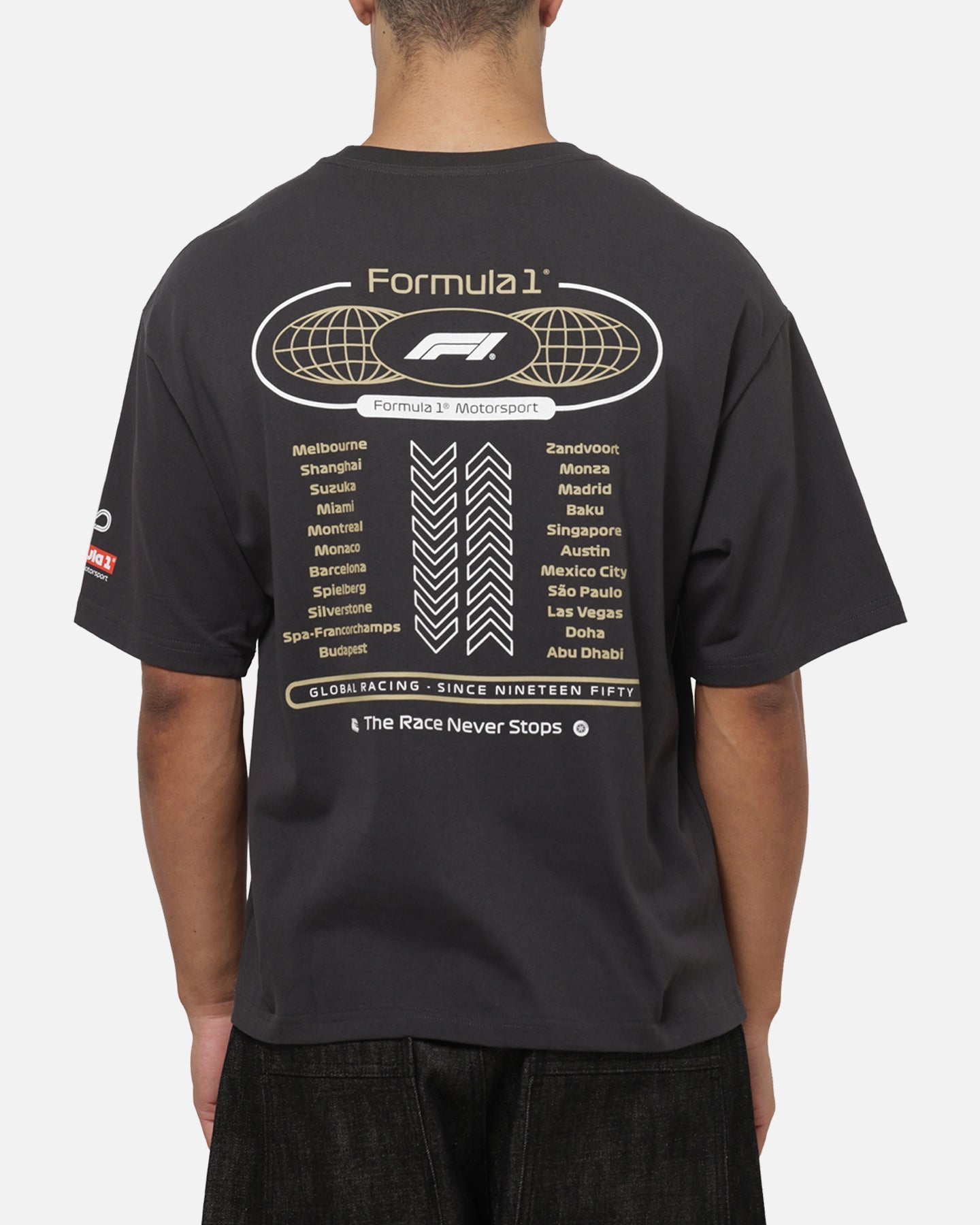 Mitchell & Ness Formula 1 Motorsport Box T-Shirt Washed Black