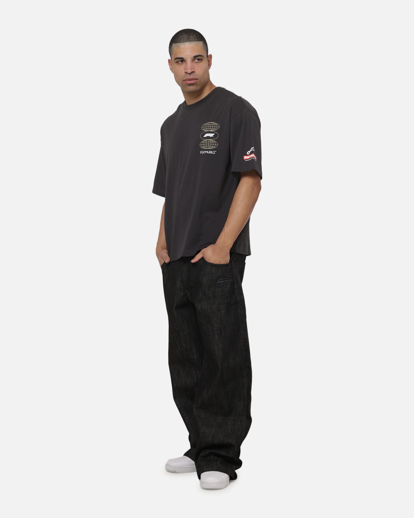 Mitchell & Ness Formula 1 Motorsport Box T-Shirt Washed Black