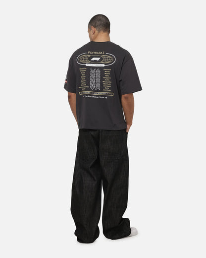 Mitchell & Ness Formula 1 Motorsport Box T-Shirt Washed Black