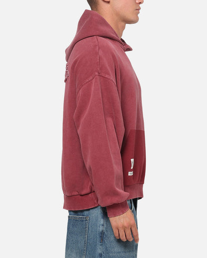 Majestic Athletic New York Yankees MLB Ghost Fade Box Hoodie Sour Cherry