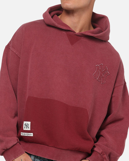 Majestic Athletic New York Yankees MLB Ghost Fade Box Hoodie Sour Cherry