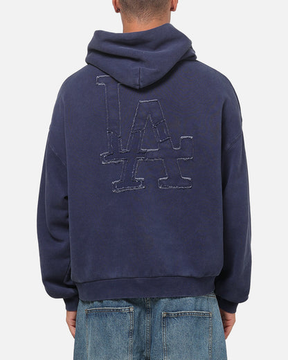 Majestic Athletic Los Angeles Dodgers MLB Ghost Fade Box Hoodie Indigo