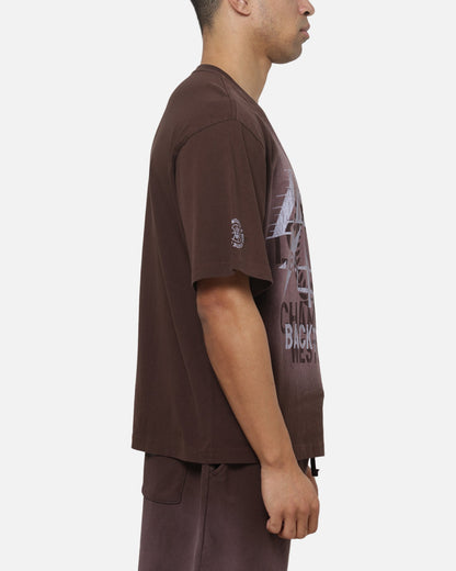 Mitchell & Ness Los Angeles Lakers Overprint T-Shirt Dark Oak