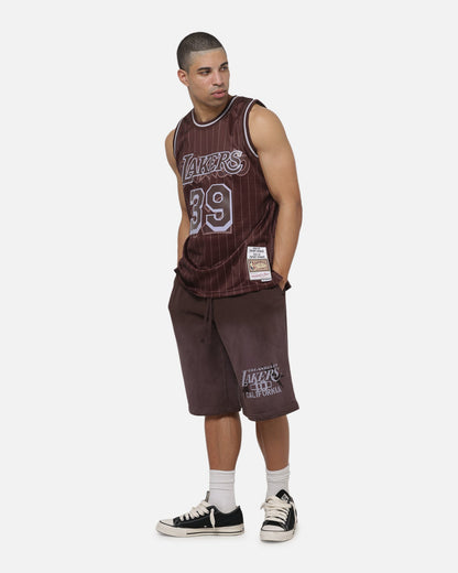 Mitchell & Ness Los Angeles Lakers Dwight Howard #39 Overprint Swingman Jersey Dark Oak