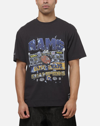 Mitchell & Ness Los Angeles Rams Smashed Scoreboard T-Shirt Washed Black