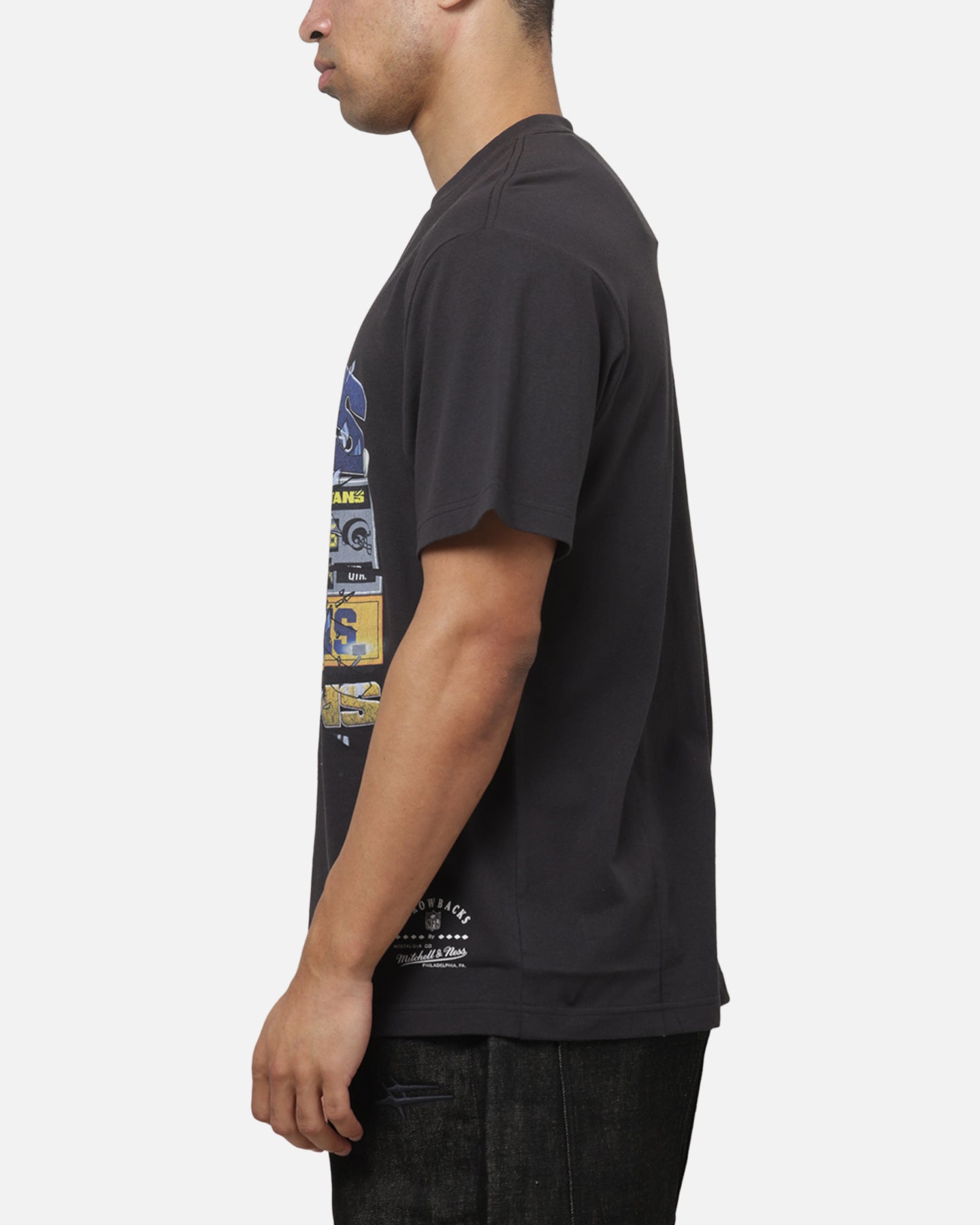 Mitchell & Ness Los Angeles Rams Smashed Scoreboard T-Shirt Washed Black