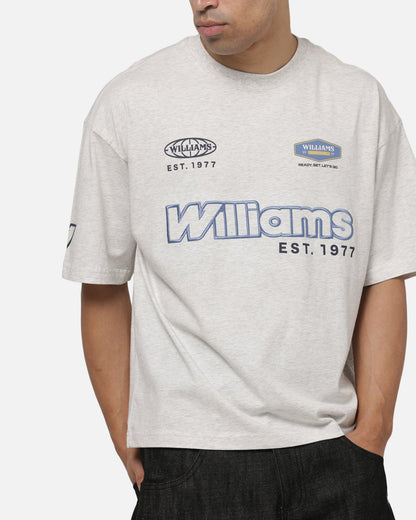 Outerstuff X Atlassian Williams F1 Racing Crown T-Shirt Silver Marle